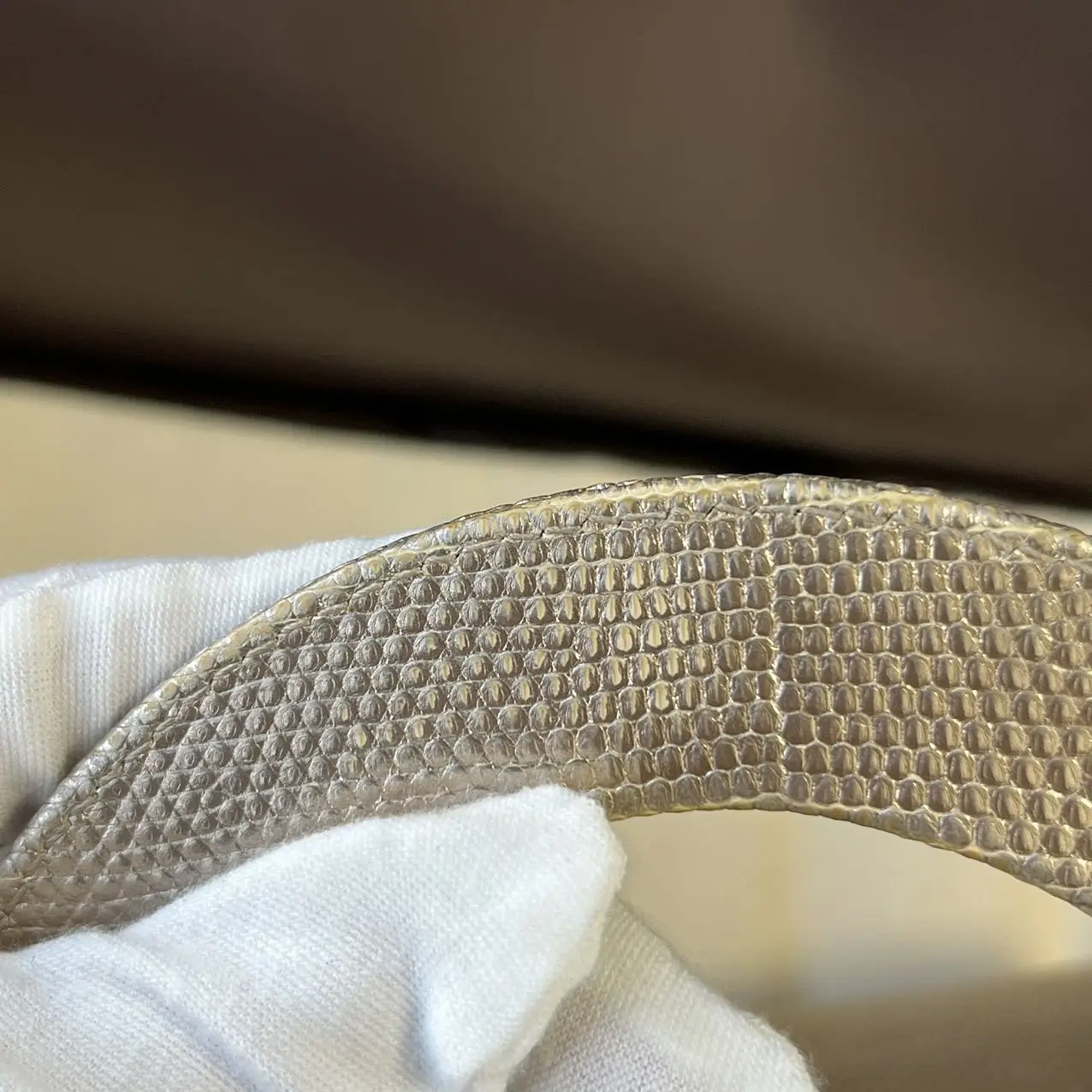 DIOR Small Lady Dior Bag Lizard Leather Gold DIOR Small Lady Dior Bag Lizard Leather Gold