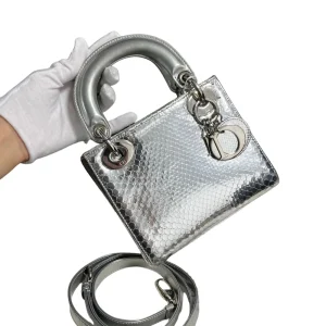 DIOR Mini Lady Dior Bag Python Leather Limited Version