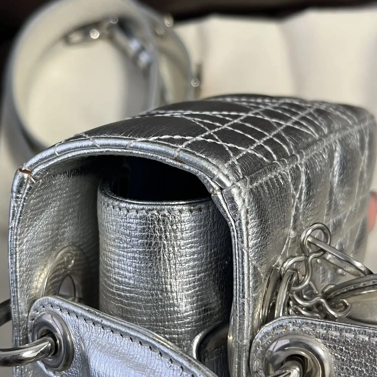 DIOR Small Lady Dior Metallic Grained Calfskin My ABC Bag DIOR Small Lady Dior Metallic Grained Calfskin My ABC Bag