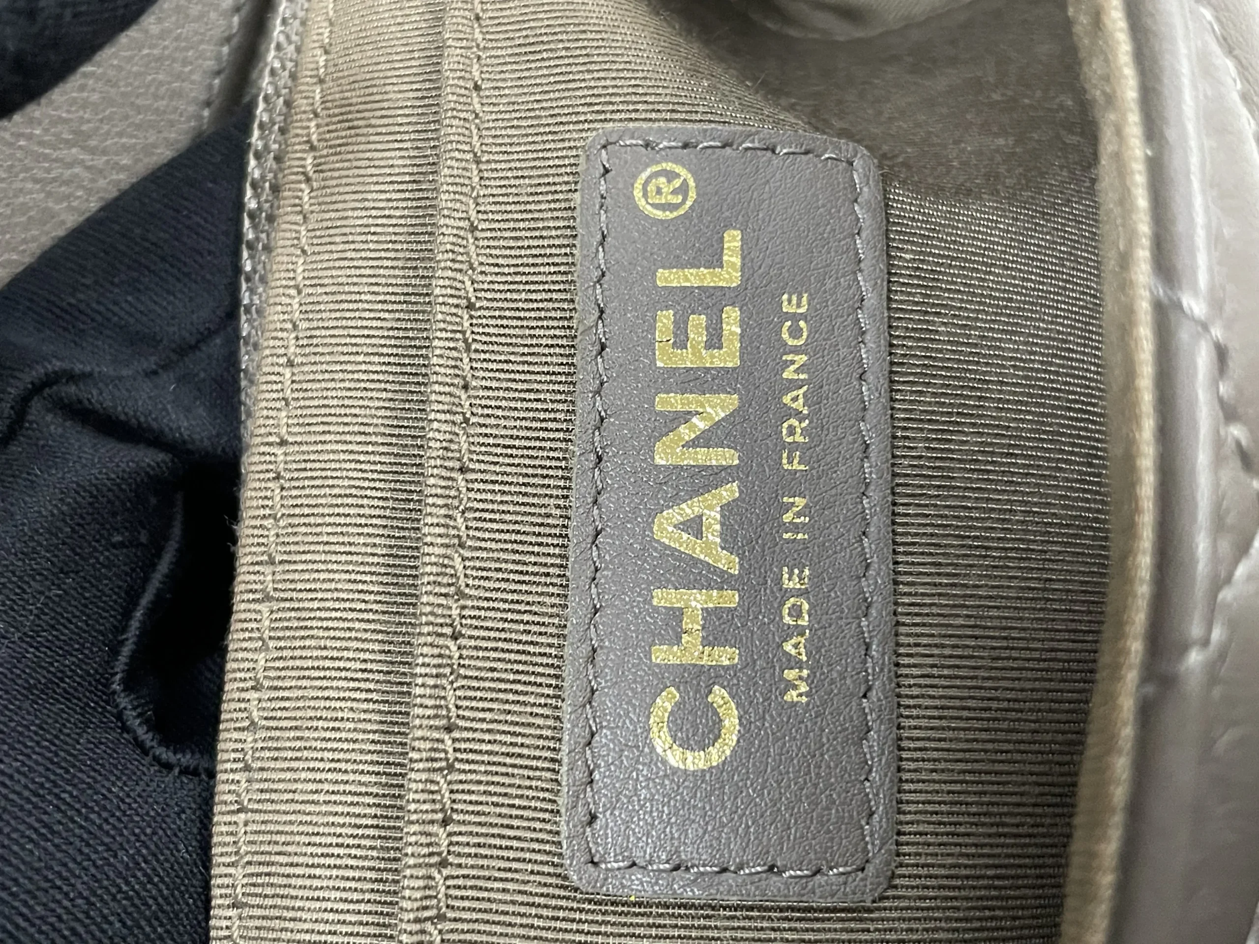 CHANEL Brown Chevron Leather Large Statement Flap Bag CHANEL Brown Chevron Leather Large Statement Flap Bag