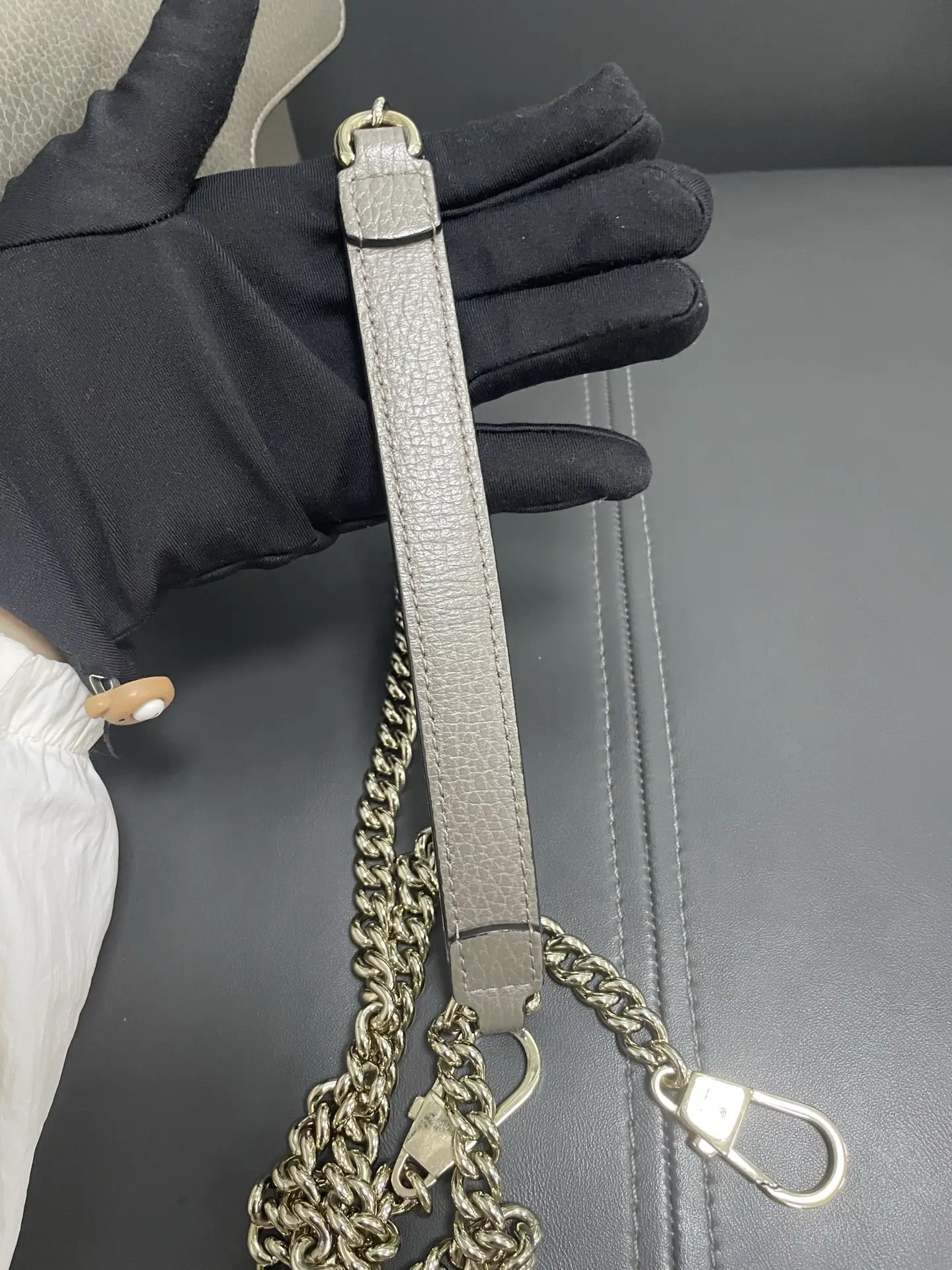 GUCCI Interlock G Tote Top Handle Gray Bag GUCCI Interlock G Tote Top Handle Gray Bag