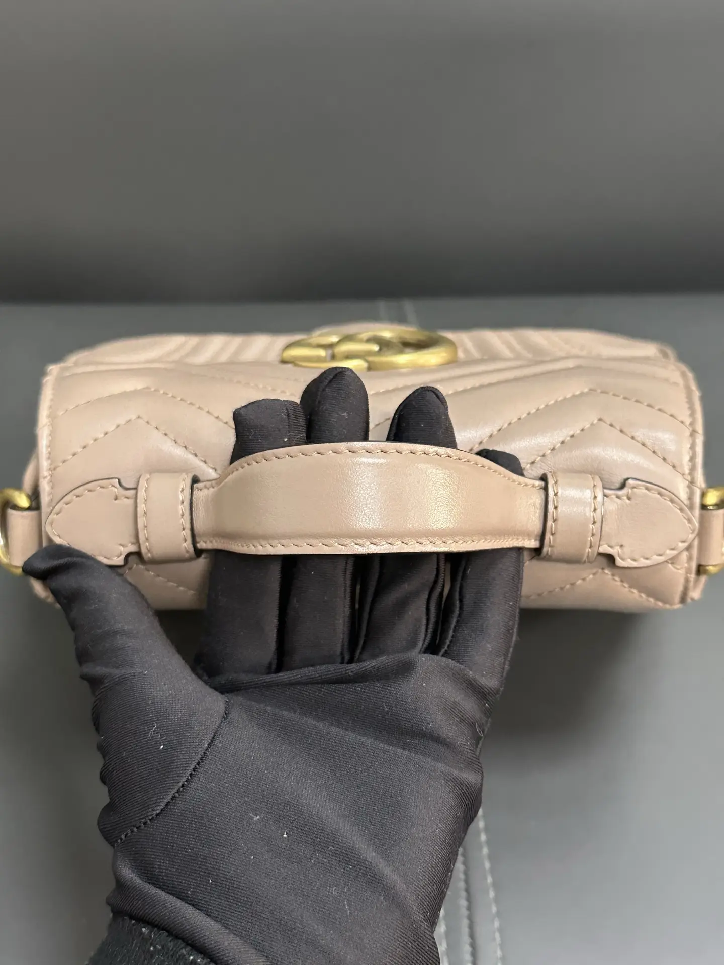 GUCCI GG Marmont Small Top Handle Bag GUCCI GG Marmont Small Top Handle Bag