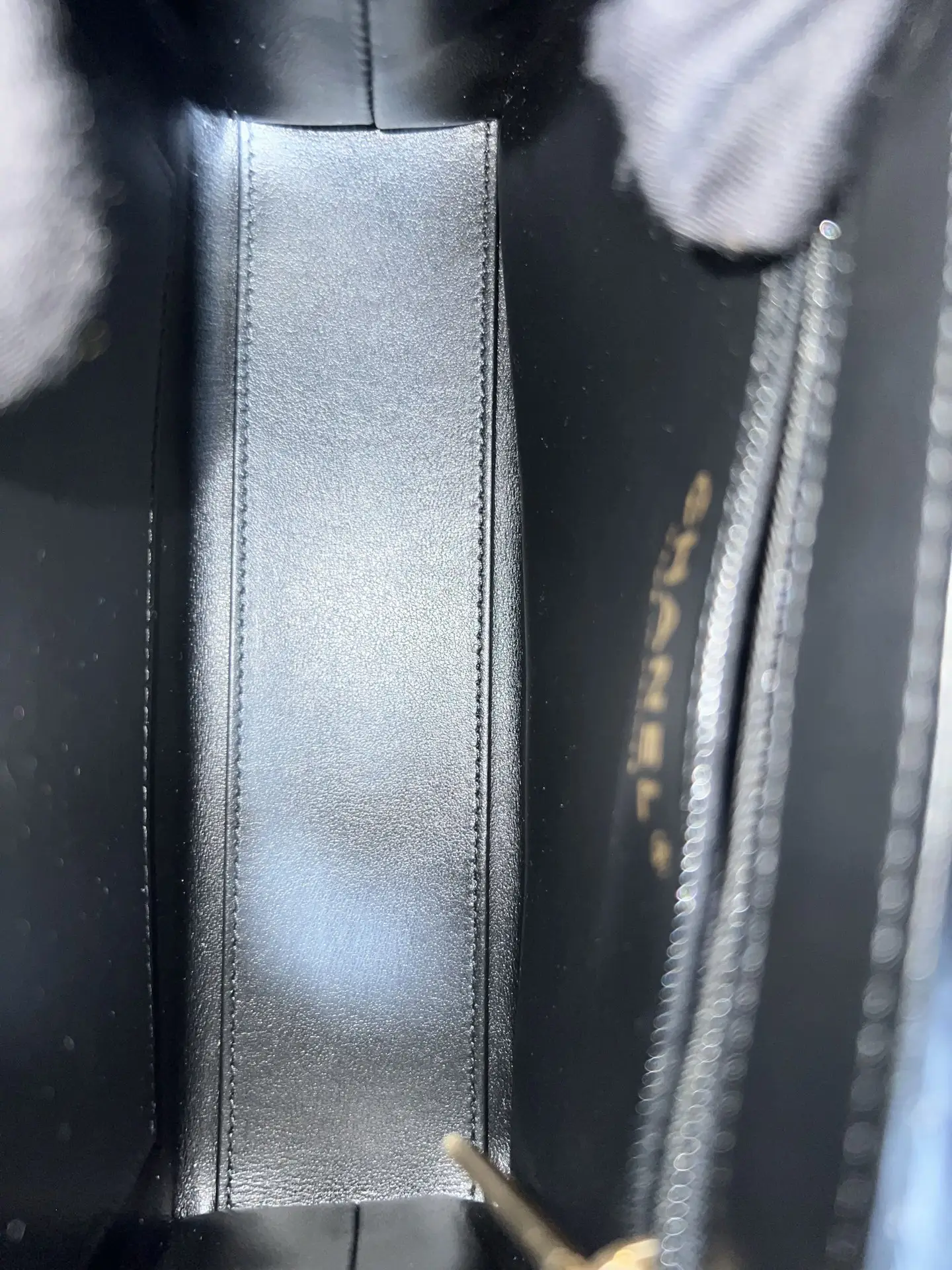 CHANEL Black Quilted Aged Calfskin Nano Kelly Bag Brushed Gold Hardware CHANEL Black Quilted Aged Calfskin Nano Kelly Bag Brushed Gold Hardware