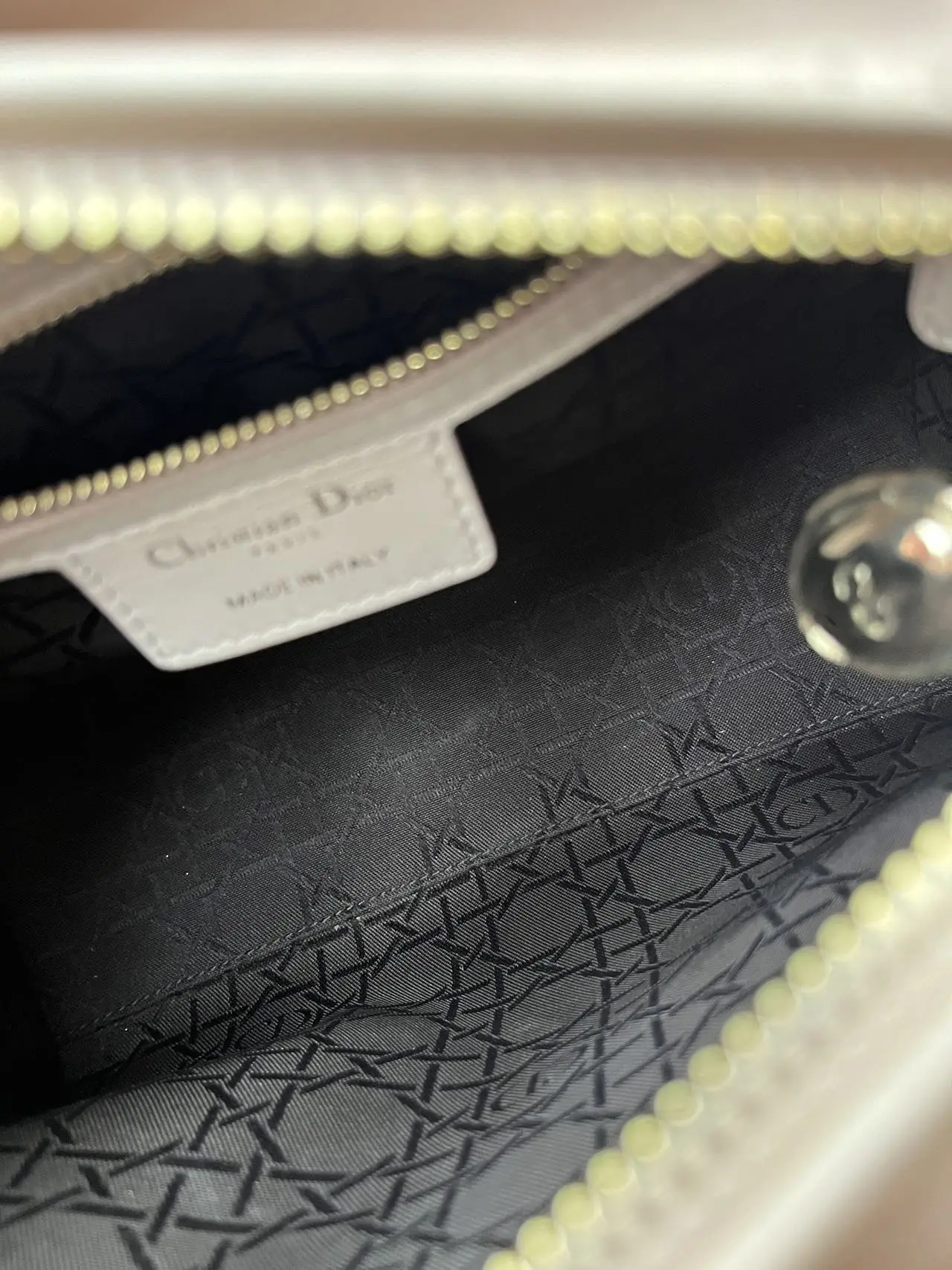 DIOR Pink Lambskin Medium Lady Dior Bag DIOR Pink Lambskin Medium Lady Dior Bag