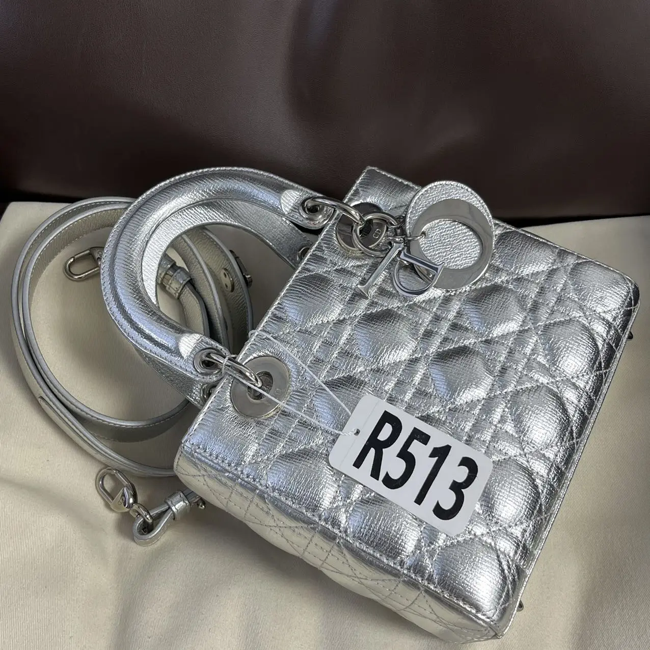 DIOR Small Lady Dior Metallic Grained Calfskin My ABC Bag DIOR Small Lady Dior Metallic Grained Calfskin My ABC Bag
