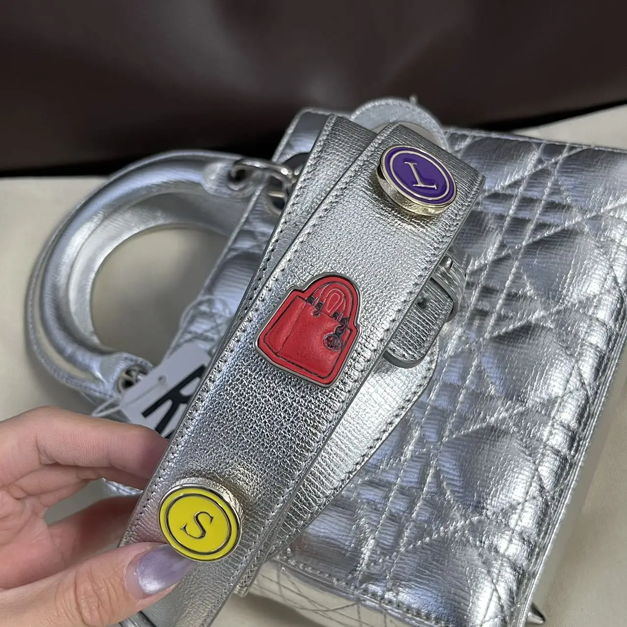 DIOR Small Lady Dior Metallic Grained Calfskin My ABC Bag DIOR Small Lady Dior Metallic Grained Calfskin My ABC Bag