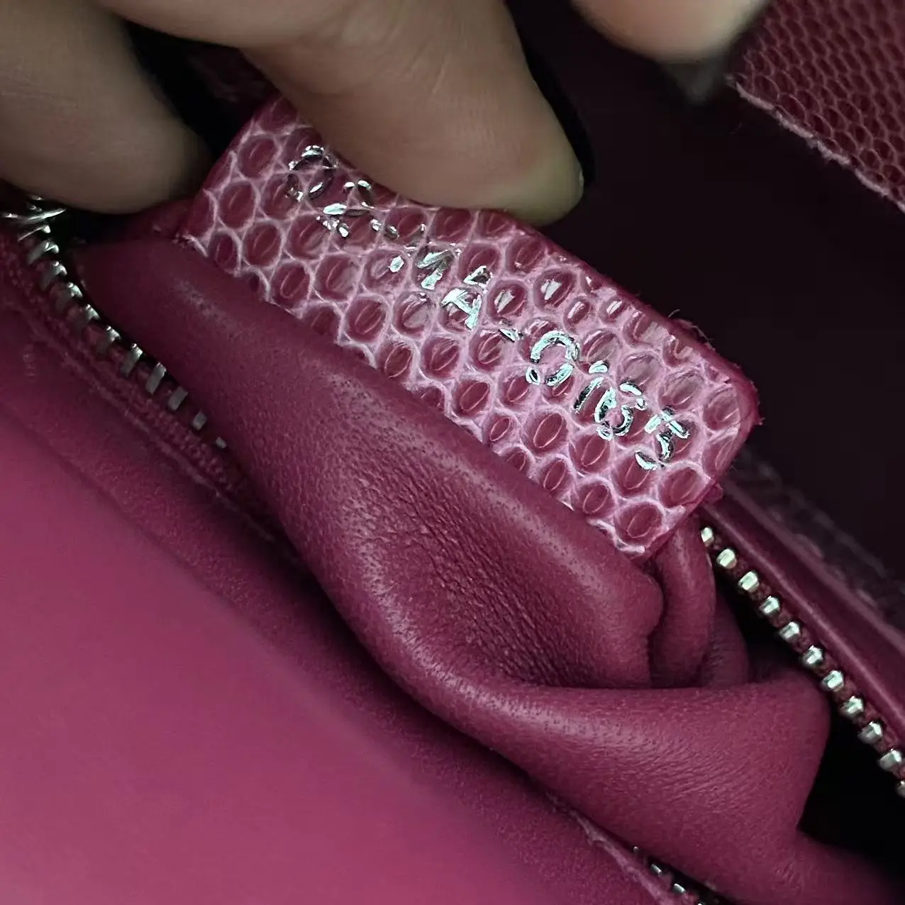 DIOR Lizard Swarovski Crystal Mini Lady Dior Pink Bag DIOR Lizard Swarovski Crystal Mini Lady Dior Pink Bag