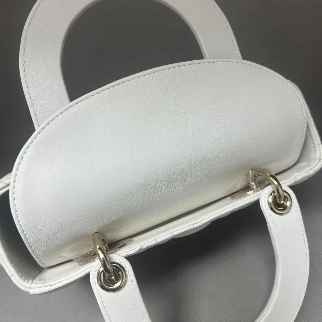 DIOR Small Lady Dior Bag White Lambskin DIOR Small Lady Dior Bag White Lambskin