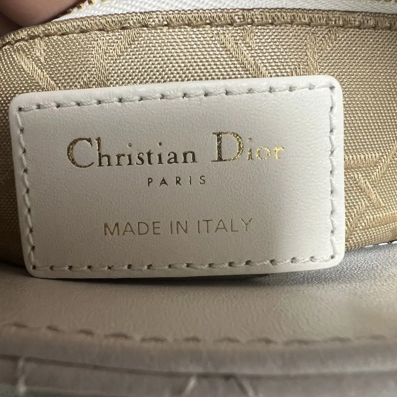 DIOR Small Lady Dior Bag White Lambskin DIOR Small Lady Dior Bag White Lambskin