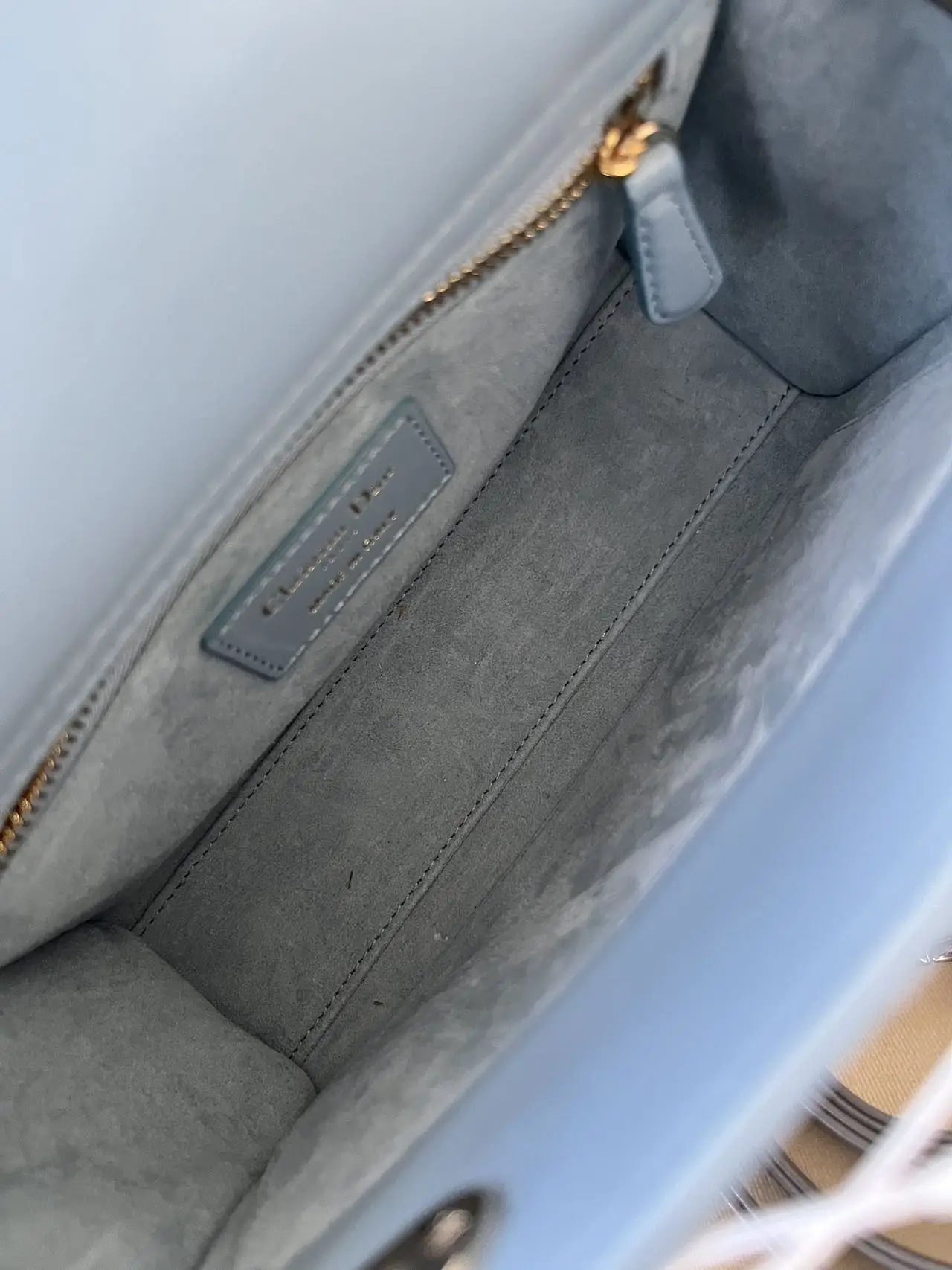 DIOR Small Lady Dior Bag Light Blue & Grey Lambskin DIOR Small Lady Dior Bag Light Blue & Grey Lambskin