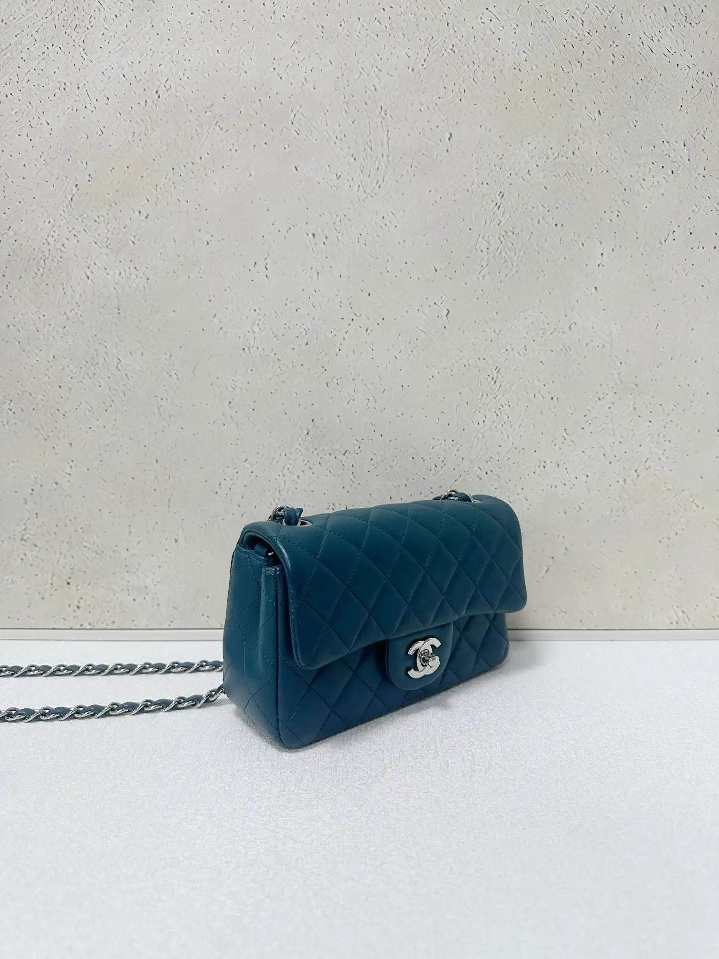 CHANEL Malachite Quilted Lambskin Mini Rectangular Classic Flap CHANEL Malachite Quilted Lambskin Mini Rectangular Classic Flap
