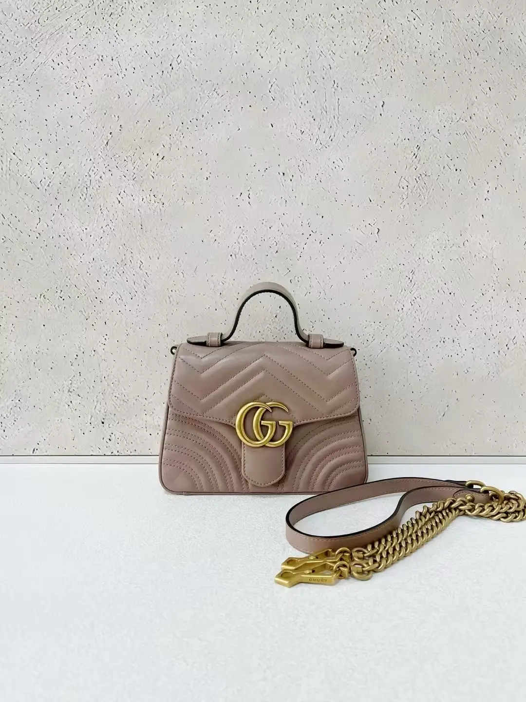 GUCCI GG Marmont Small Top Handle Bag GUCCI GG Marmont Small Top Handle Bag