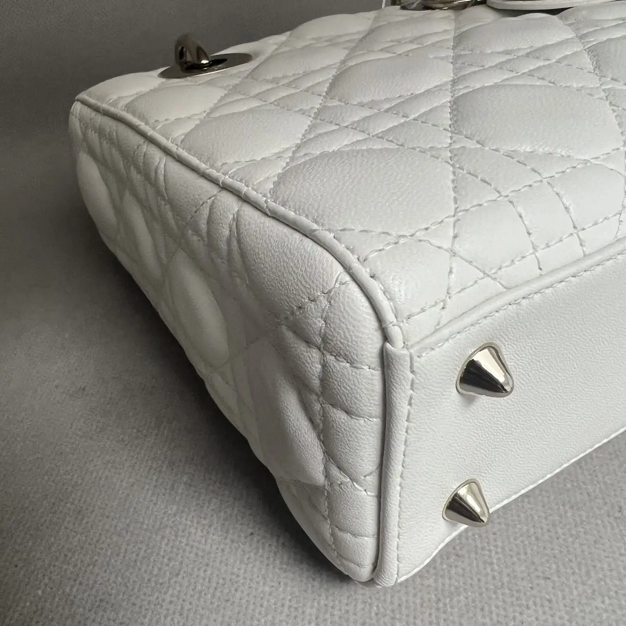 DIOR Small Lady Dior Bag White Lambskin DIOR Small Lady Dior Bag White Lambskin