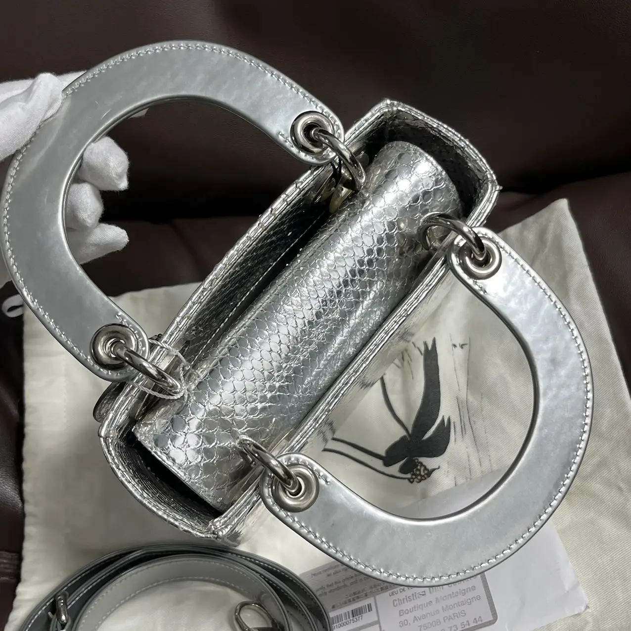 DIOR Mini Lady Dior Bag Python Leather Limited Version DIOR Mini Lady Dior Bag Python Leather Limited Version