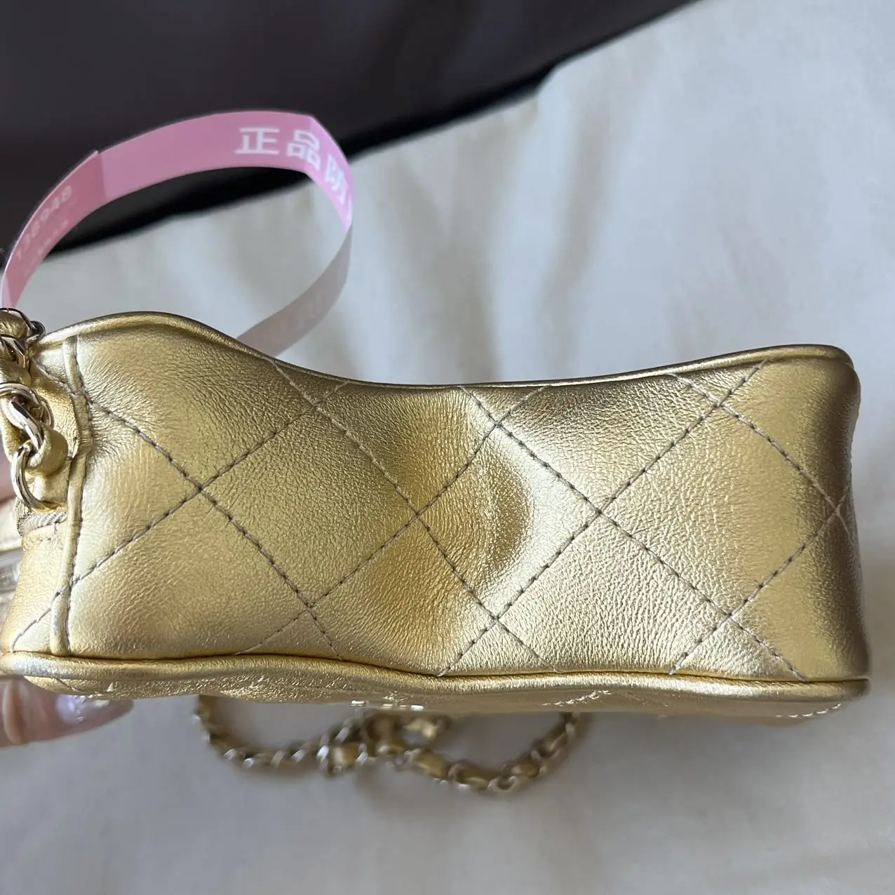 CHANEL Gold Quilted Lambskin Walk of Fame Star Bag CHANEL Gold Quilted Lambskin Walk of Fame Star Bag