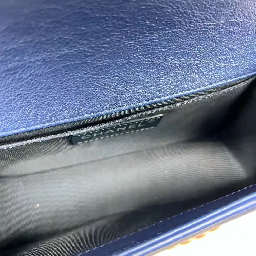 CHANEL Small Boy Bag Blue CHANEL Small Boy Bag Blue