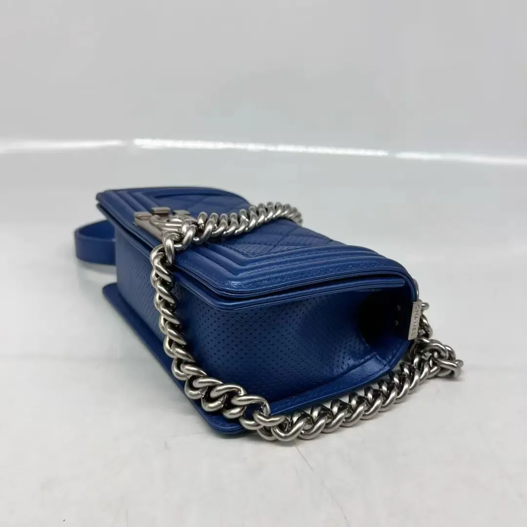CHANEL Small Boy Bag Blue CHANEL Small Boy Bag Blue