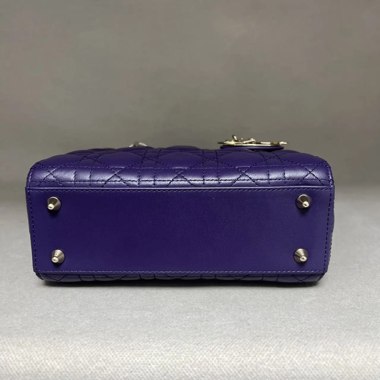 DIOR Small Lady Dior Bag Purple Lambskin DIOR Small Lady Dior Bag Purple Lambskin