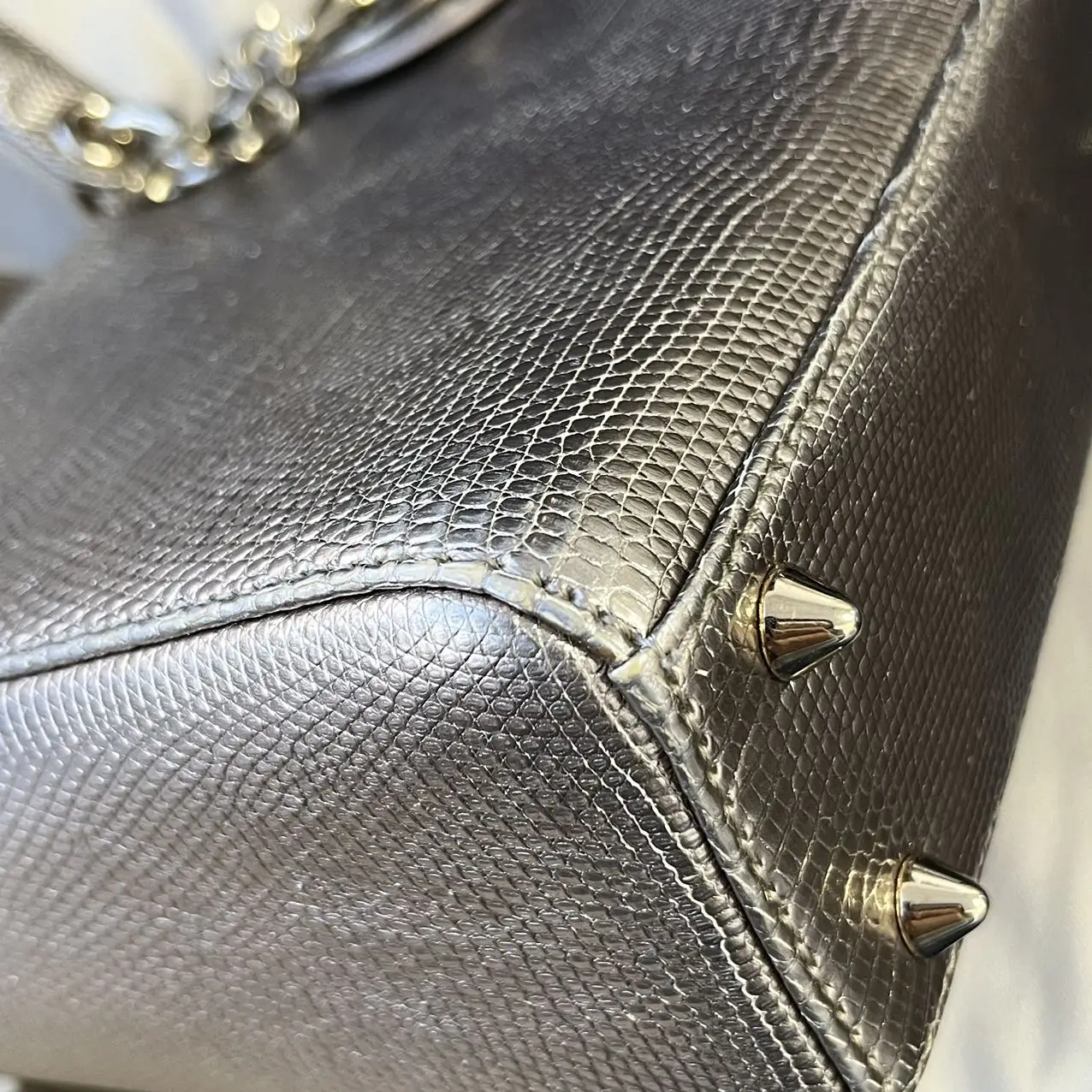 DIOR Small Lady Dior Bag Lizard Leather Gold DIOR Small Lady Dior Bag Lizard Leather Gold