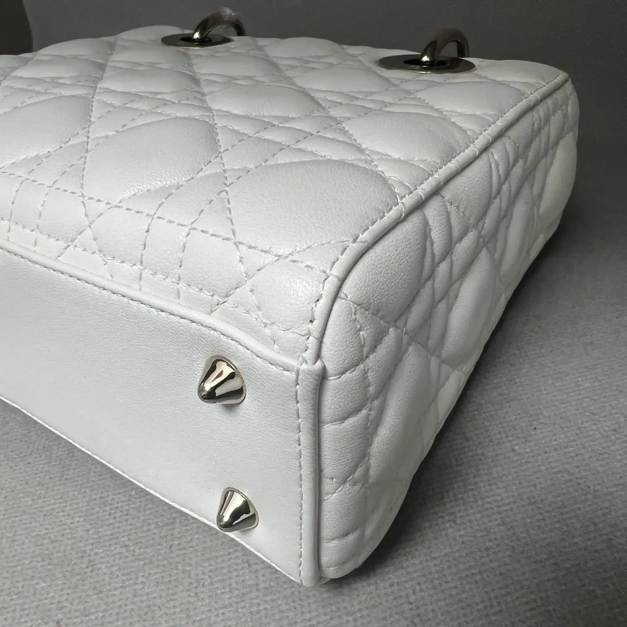 DIOR Small Lady Dior Bag White Lambskin DIOR Small Lady Dior Bag White Lambskin