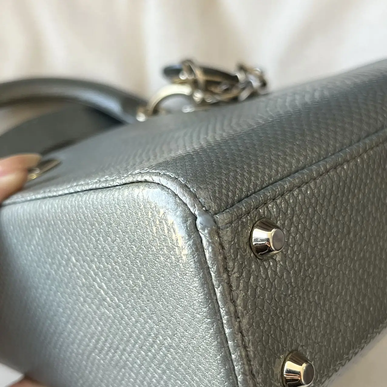 Dior Metallic Multicolor Karung Mini Lady Dior Tote Dior Metallic Multicolor Karung Mini Lady Dior Tote