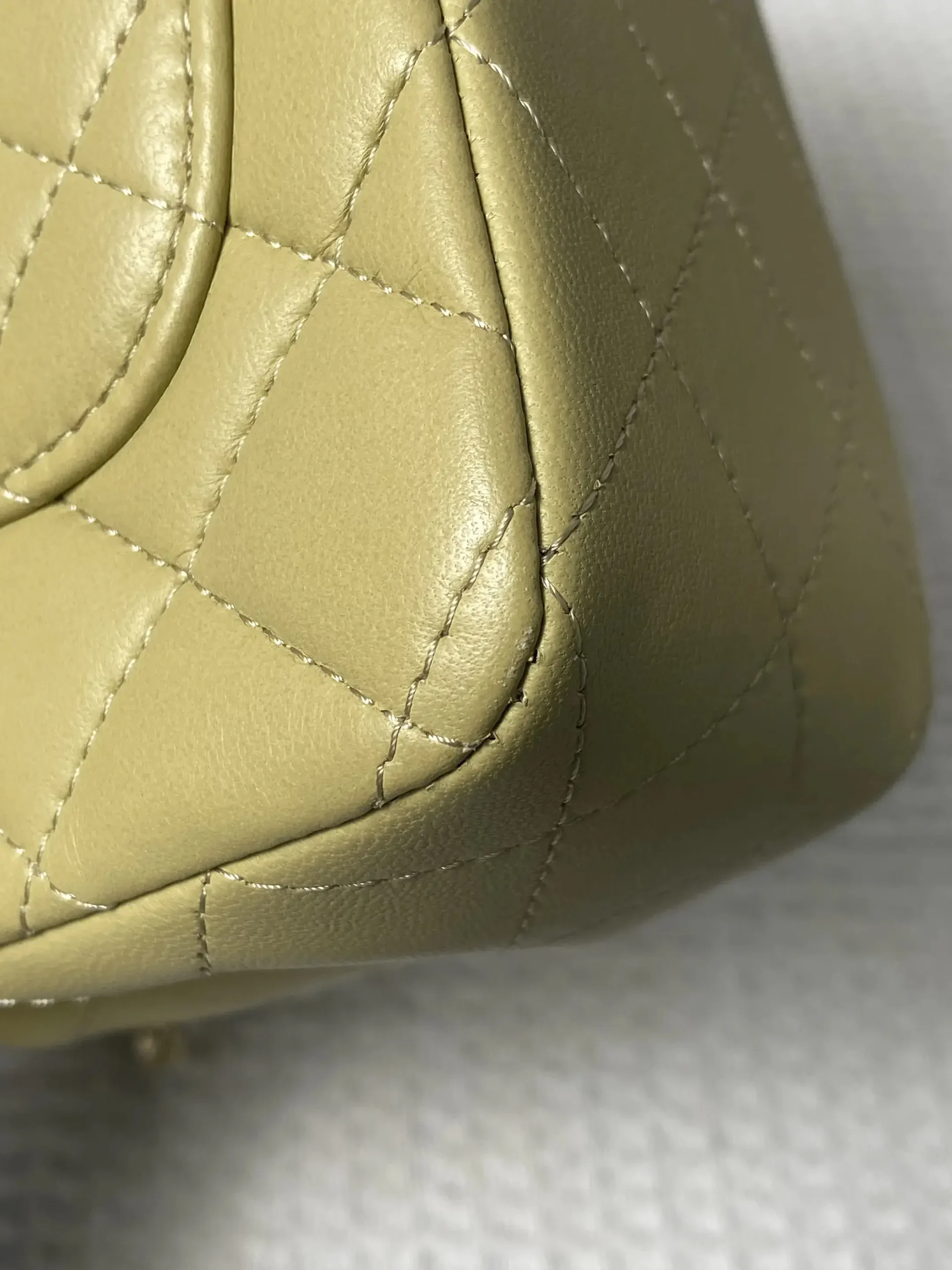 Chanel Mini Rectangular Classic Top Handle Flap Bag Yellow Lambskin Chanel Mini Rectangular Classic Top Handle Flap Bag Yellow Lambskin