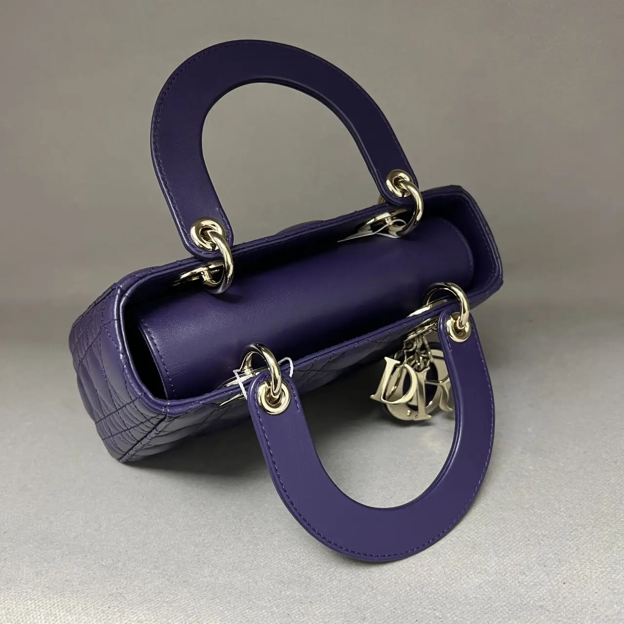 DIOR Small Lady Dior Bag Purple Lambskin DIOR Small Lady Dior Bag Purple Lambskin