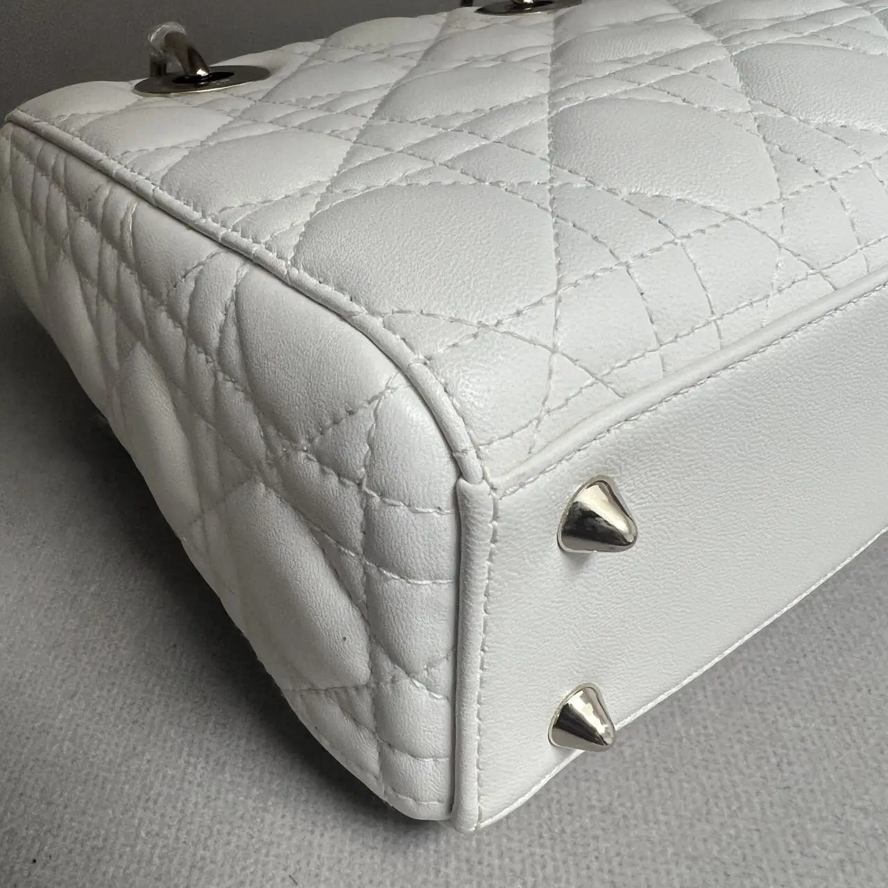 DIOR Small Lady Dior Bag White Lambskin DIOR Small Lady Dior Bag White Lambskin