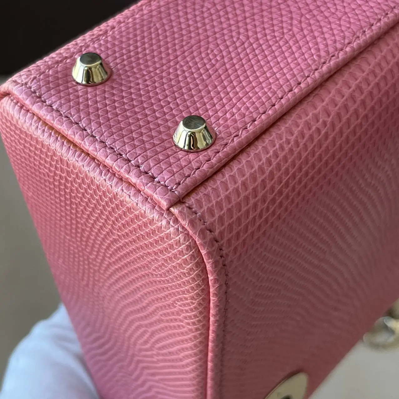 DIOR Mini Lady Dior Pink Python Leather Bag DIOR Mini Lady Dior Pink Python Leather Bag