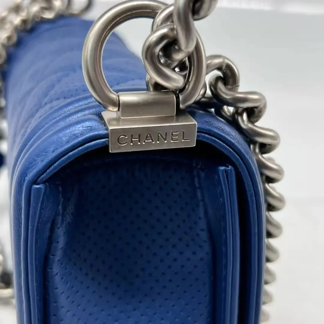 CHANEL Small Boy Bag Blue CHANEL Small Boy Bag Blue