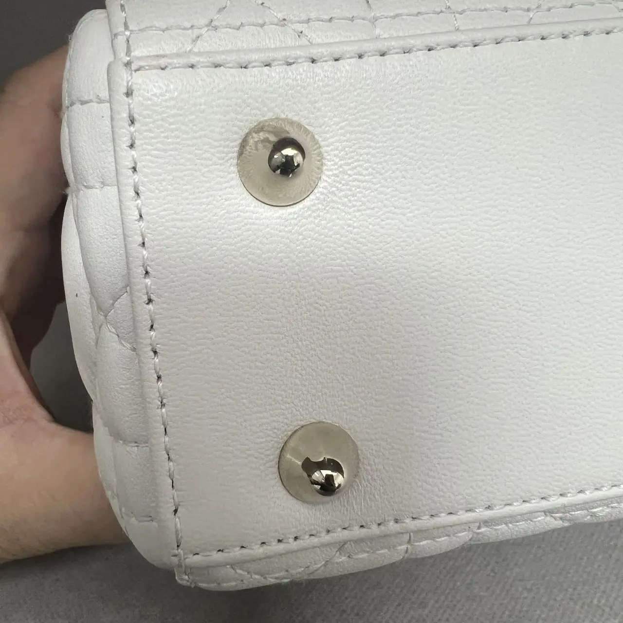 DIOR Small Lady Dior Bag White Lambskin DIOR Small Lady Dior Bag White Lambskin