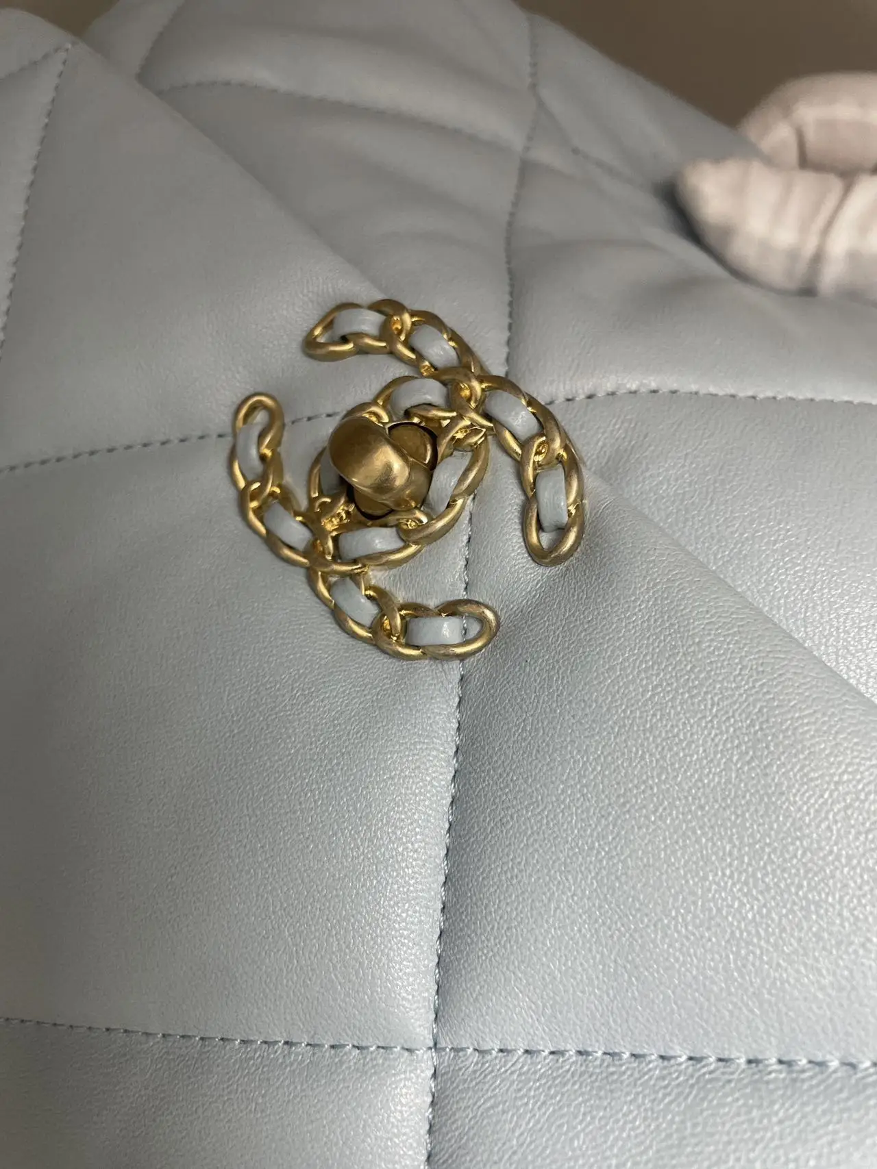 CHANEL 19 Flap Baby Blue Bag CHANEL 19 Flap Baby Blue Bag