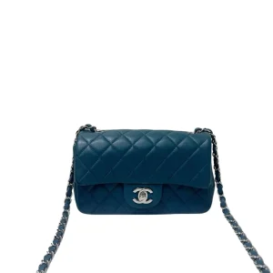 CHANEL Malachite Quilted Lambskin Mini Rectangular Classic Flap