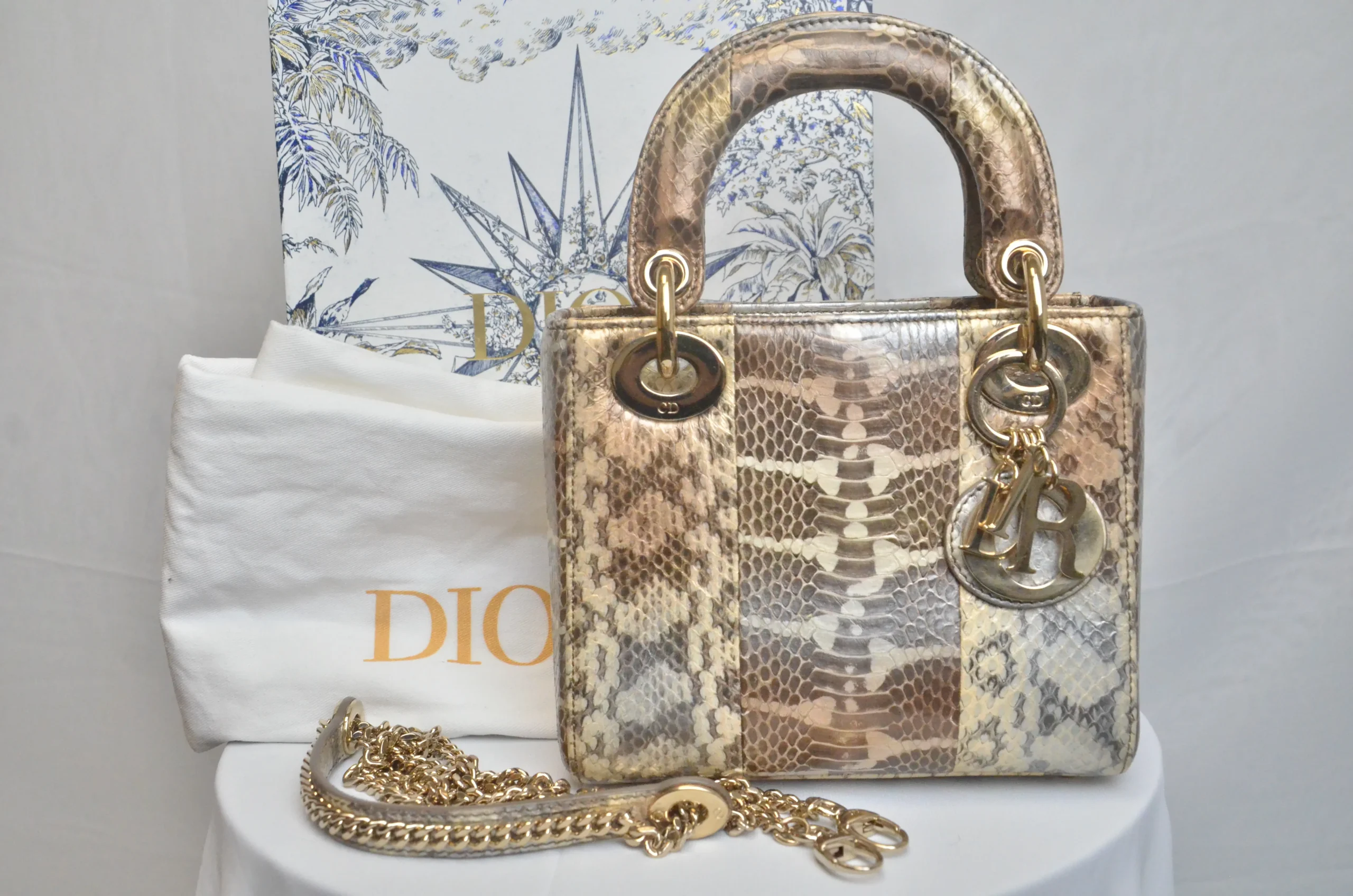 DIOR Mini Lady Dior Bag Python Leather Limited DIOR Mini Lady Dior Bag Python Leather Limited