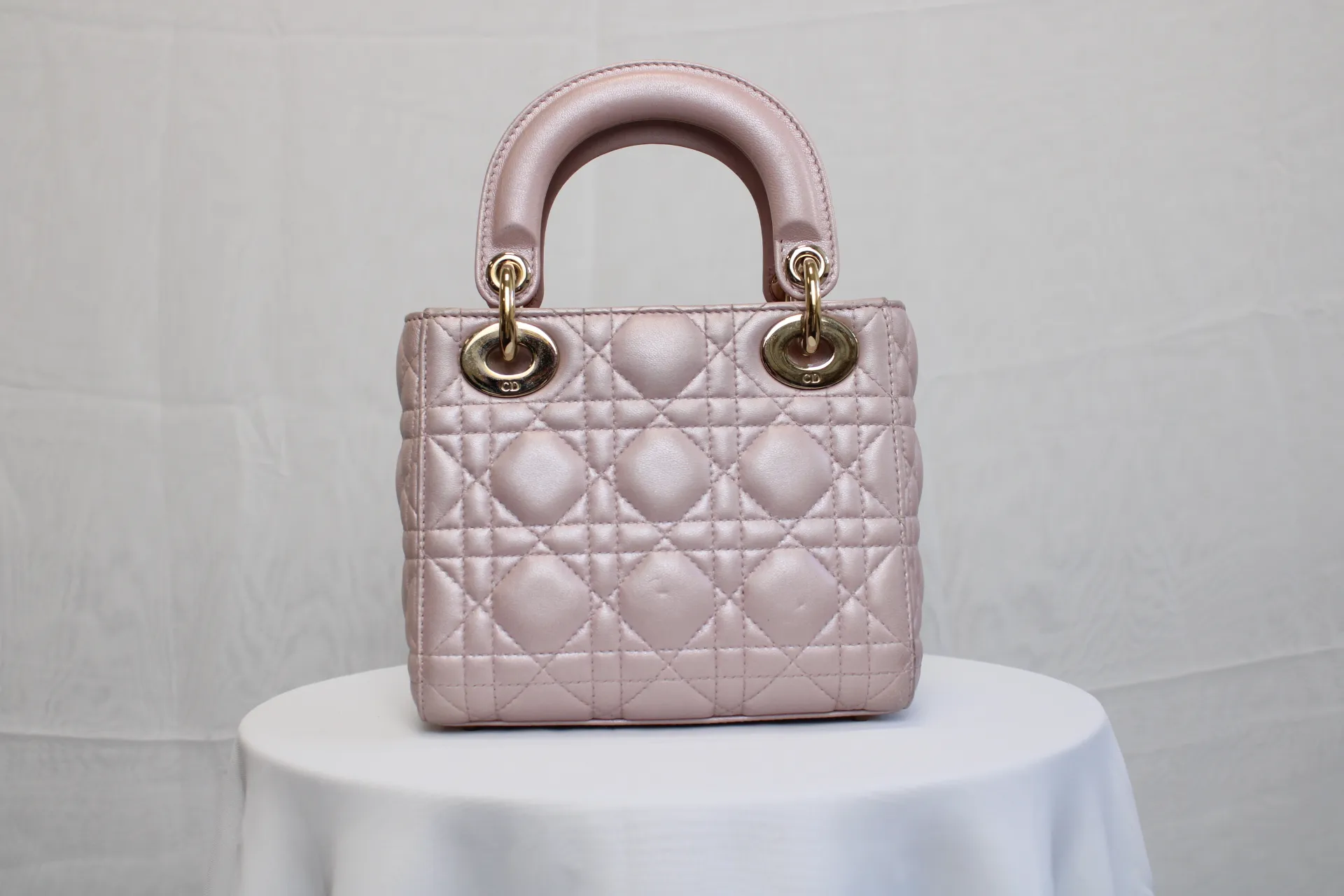 DIOR Mini Lady Dior Bag Pink Pearl Lambskin DIOR Mini Lady Dior Bag Pink Pearl Lambskin