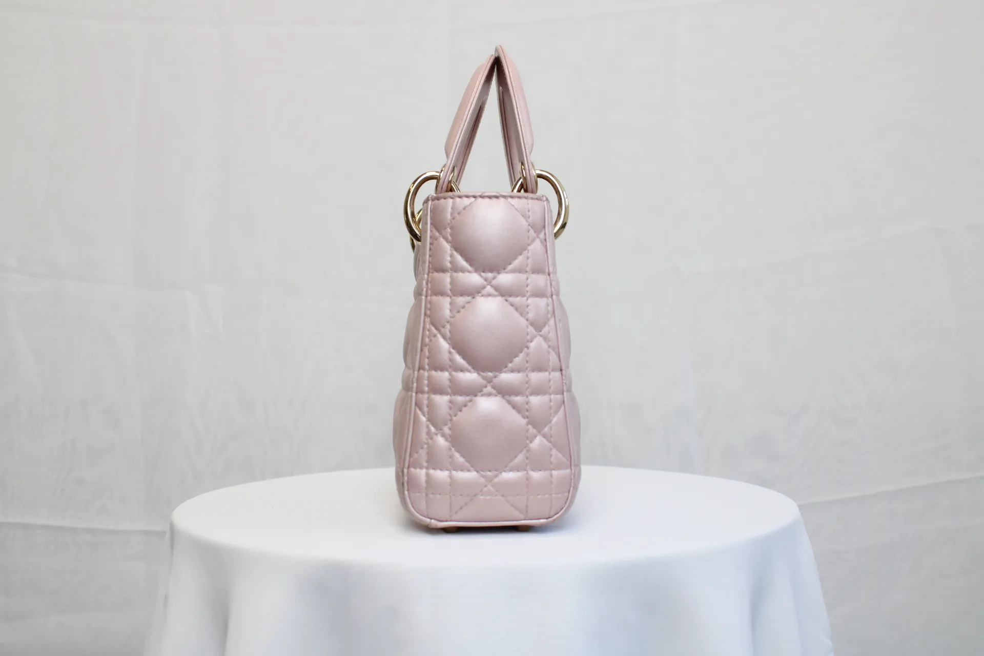 DIOR Mini Lady Dior Bag Pink Pearl Lambskin DIOR Mini Lady Dior Bag Pink Pearl Lambskin