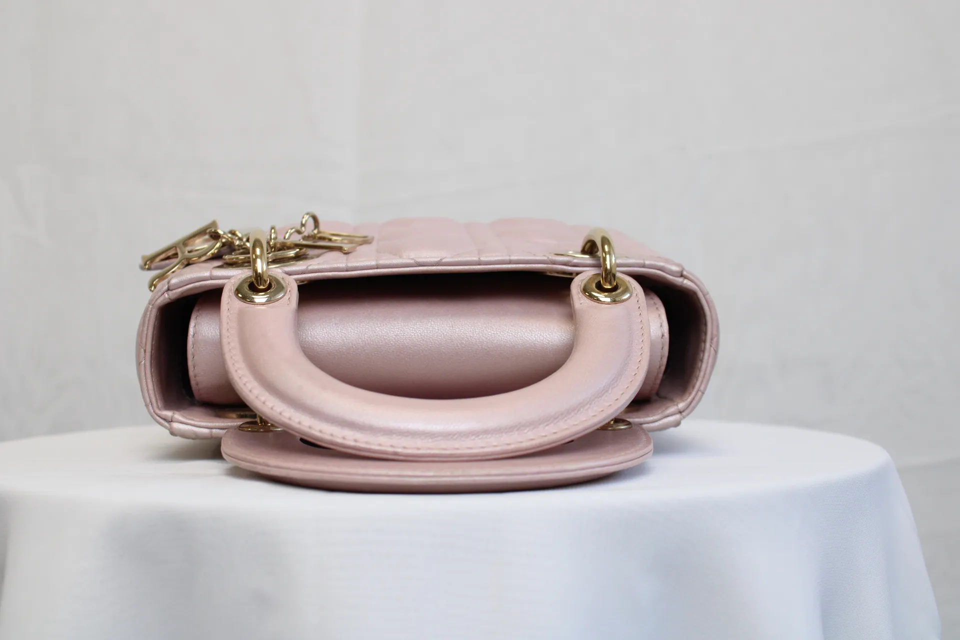 DIOR Mini Lady Dior Bag Pink Pearl Lambskin DIOR Mini Lady Dior Bag Pink Pearl Lambskin