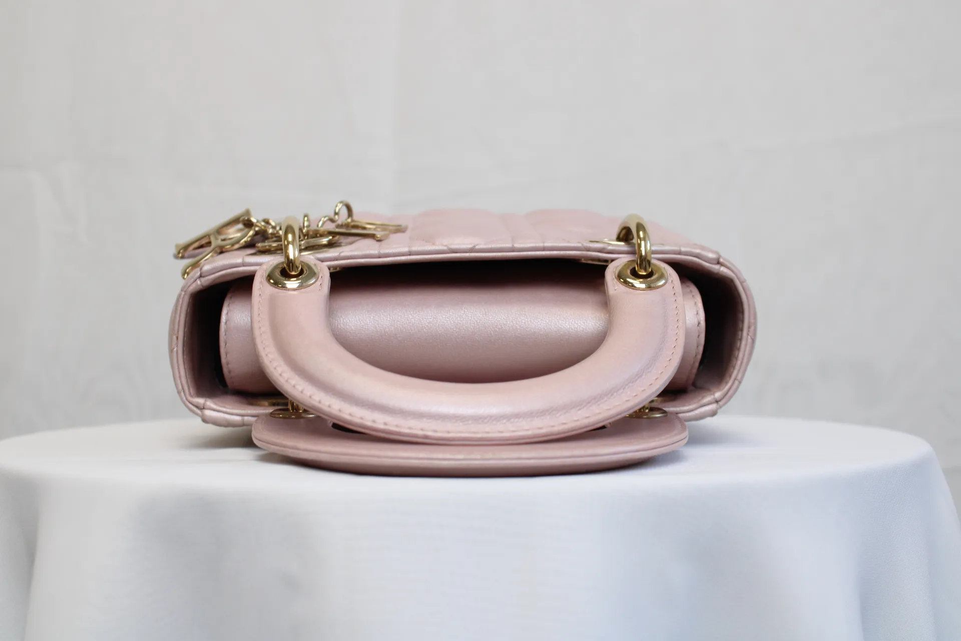 DIOR Mini Lady Dior Bag Pink Pearl Lambskin DIOR Mini Lady Dior Bag Pink Pearl Lambskin