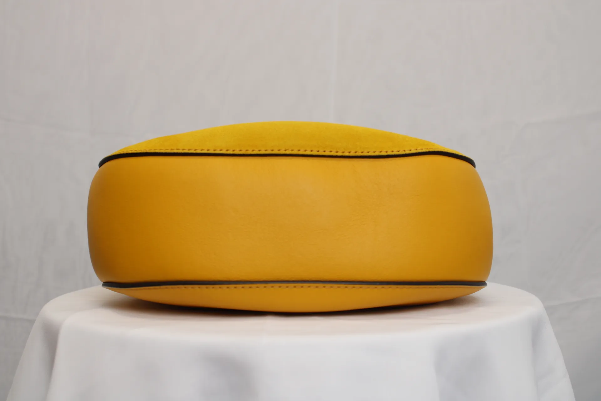 CHLOE Yellow/Beige Suede/Lambskin Leather Small Drew Bag CHLOE Yellow/Beige Suede/Lambskin Leather Small Drew Bag