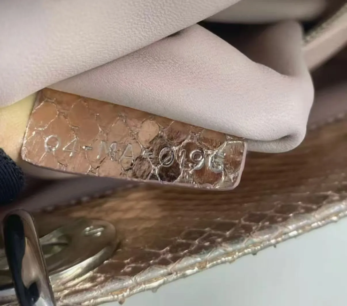 DIOR Mini Lady Dior Bag Rose Gold Leather Limited Version DIOR Mini Lady Dior Bag Rose Gold Leather Limited Version