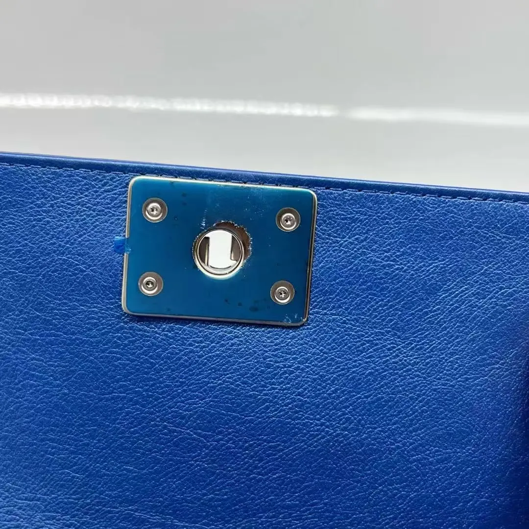 CHANEL Small Boy Bag Blue CHANEL Small Boy Bag Blue