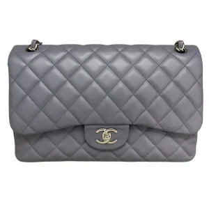 CHANEL Classic Flap Jumbo Handbag Lilac Lambskin