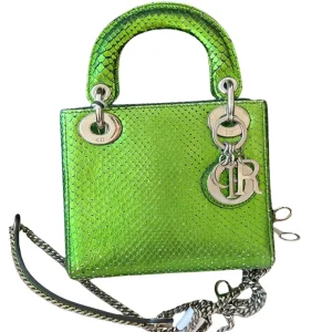 DIOR Mini Lady Dior Bag Python Leather Limited Version