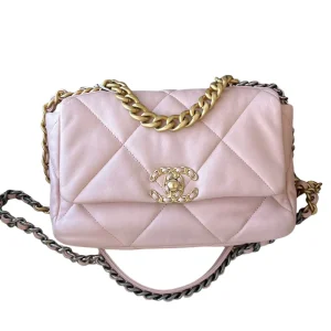 CHANEL 19 Flap Pink Bag