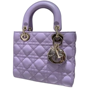 DIOR Small Lady Dior Bag Lilac Lambskin