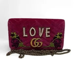 GUCCI GG Marmont Pink Crossbody Bag