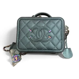 CHANEL Small CC Filigree Vanity Bag Caviar Leather