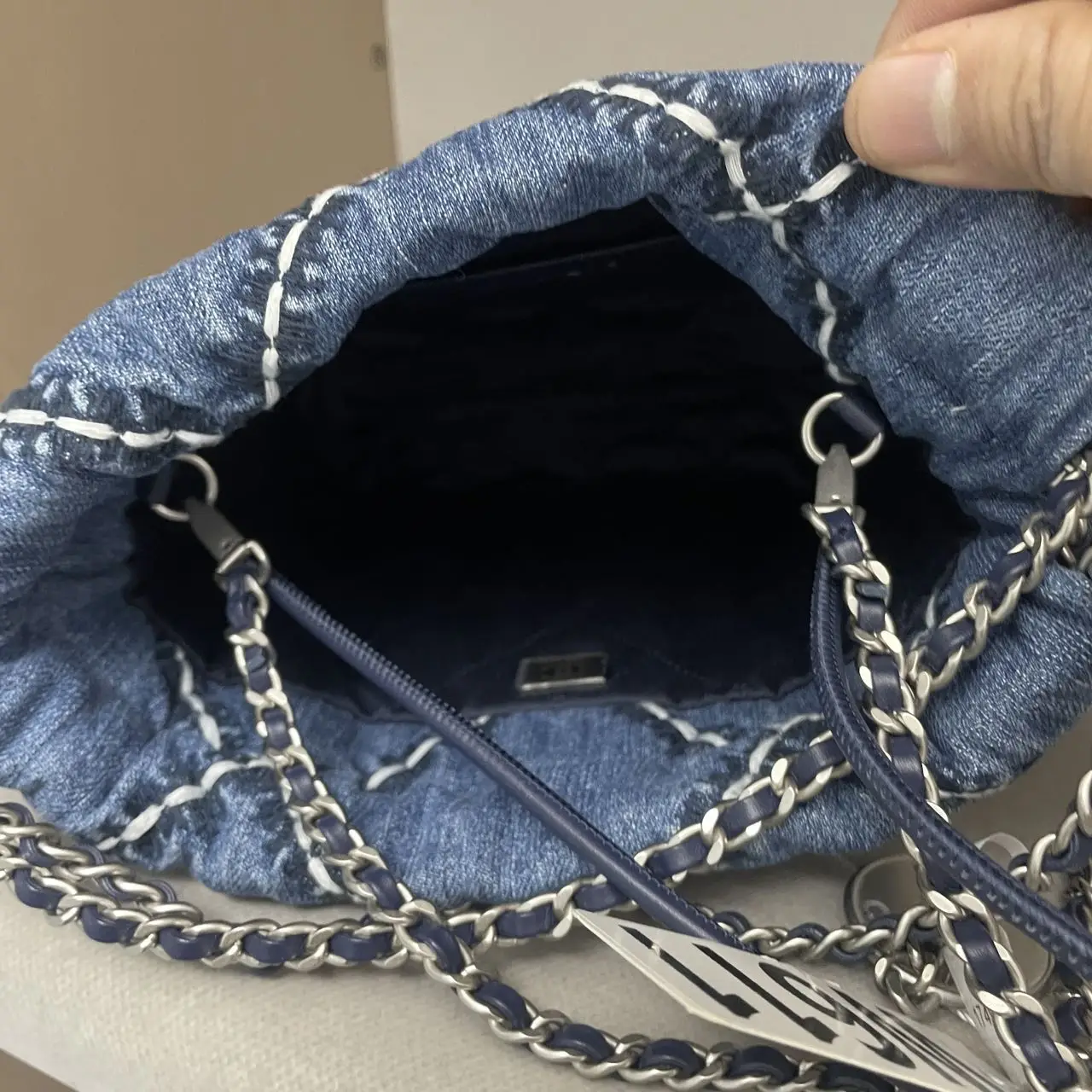 CHANEL 22 Mini Denim Bag CHANEL 22 Mini Denim Bag