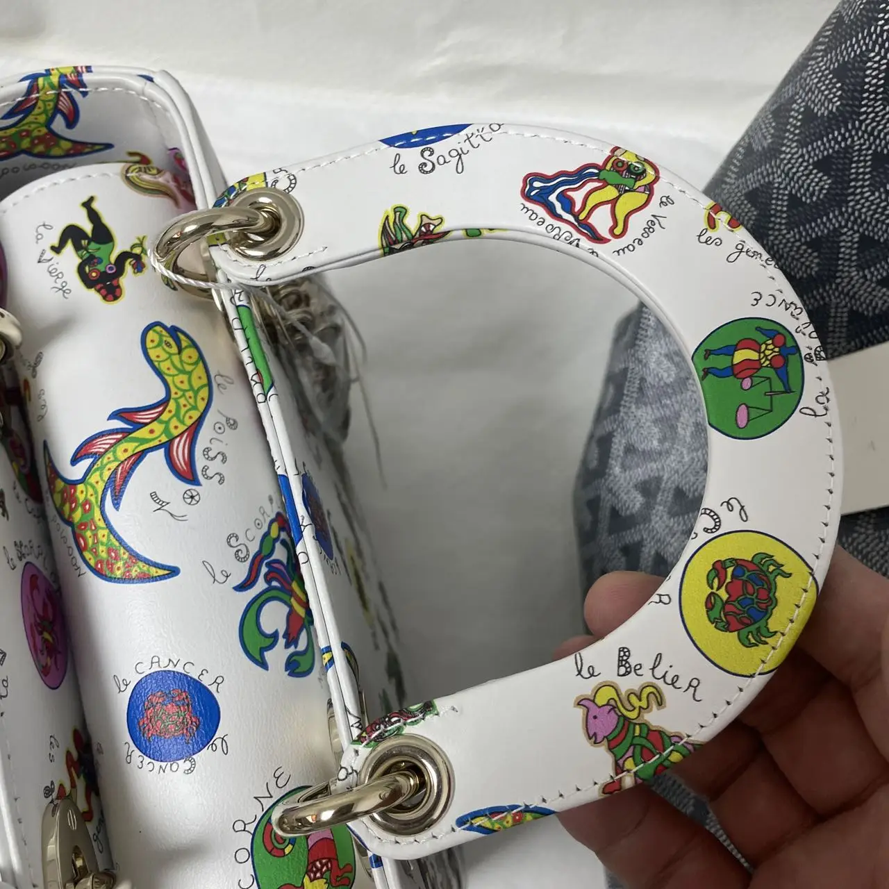 DIOR Lady Dior Printed Calfskin Mini Bag DIOR Lady Dior Printed Calfskin Mini Bag