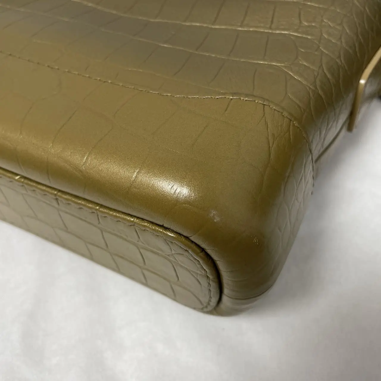 CHANEL Gabrielle Hobo Bag Gold Croc-Embossed Leather CHANEL Gabrielle Hobo Bag Gold Croc-Embossed Leather